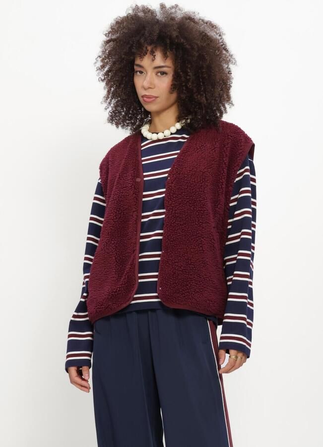 CATWALK JUNKIE Dames Blazers Teddy Bodywarmer Bordeaux
