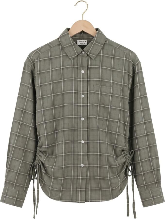 CATWALK JUNKIE Dames Blouses Check Blouse Groen - Foto 2