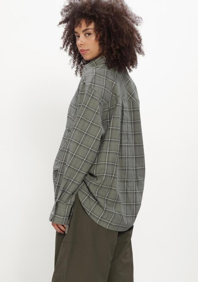 CATWALK JUNKIE Dames Blouses Check Blouse Groen - Foto 4