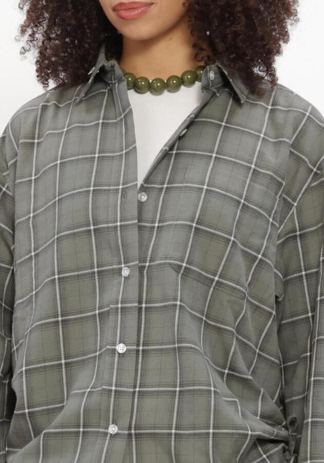 CATWALK JUNKIE Dames Blouses Check Blouse Groen - Foto 3