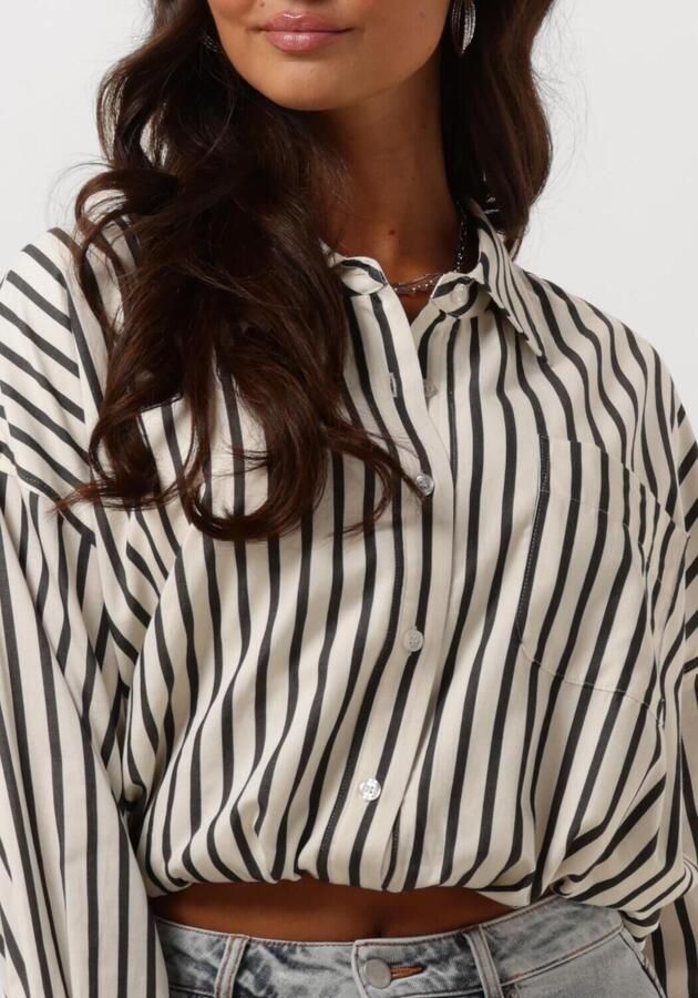 CATWALK JUNKIE Dames Blouses Cropped Button Up Blouse Ecru - Foto 3