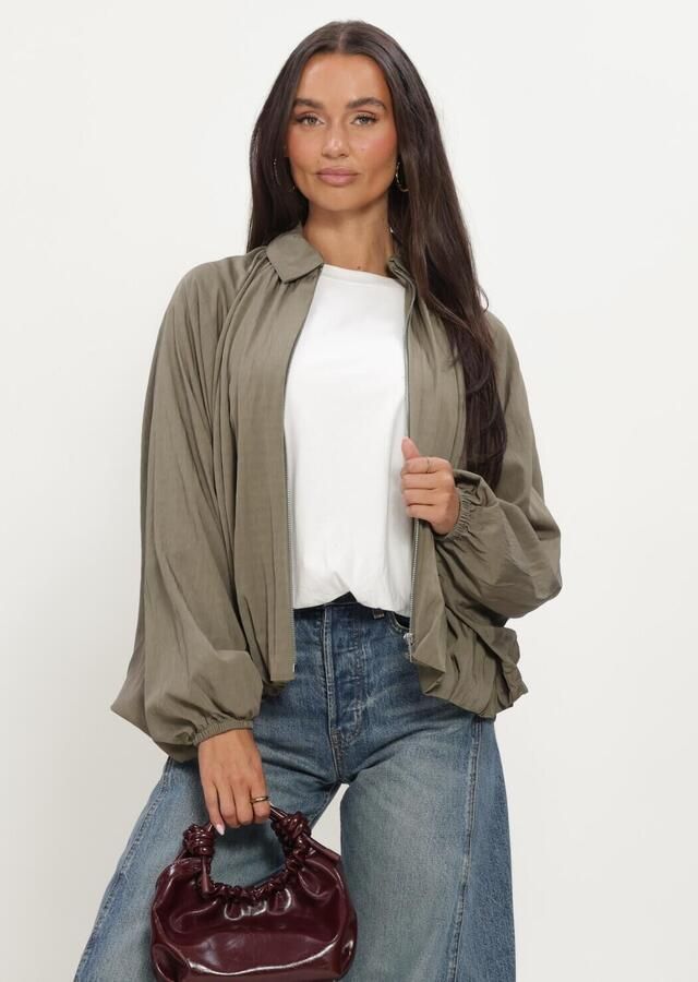 CATWALK JUNKIE Dames Blouses Draped Blouse Groen