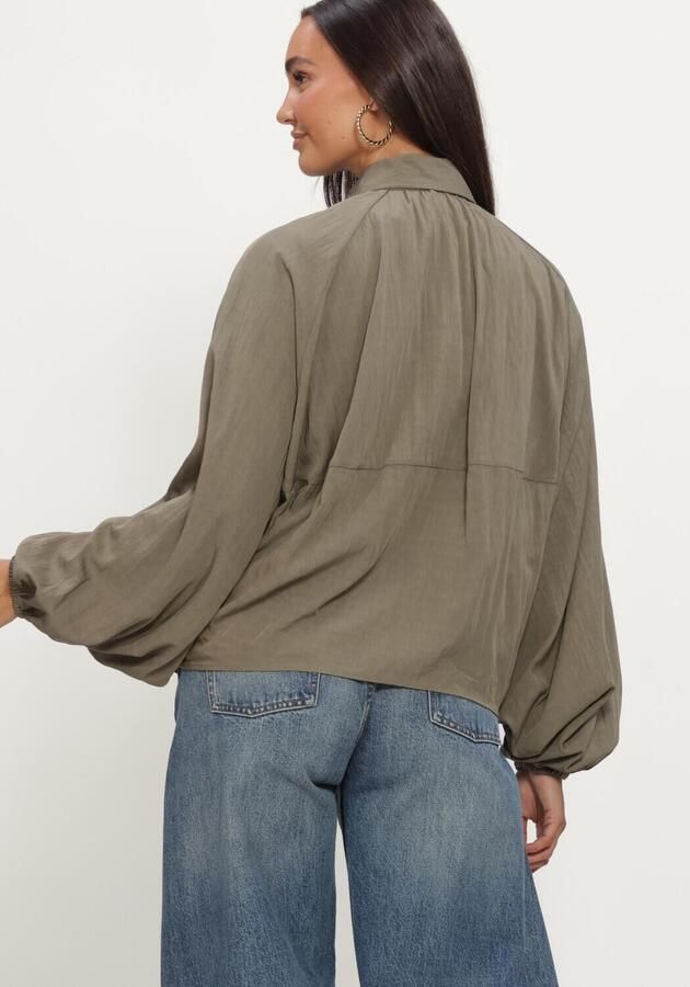 CATWALK JUNKIE Dames Blouses Draped Blouse Groen - Foto 3