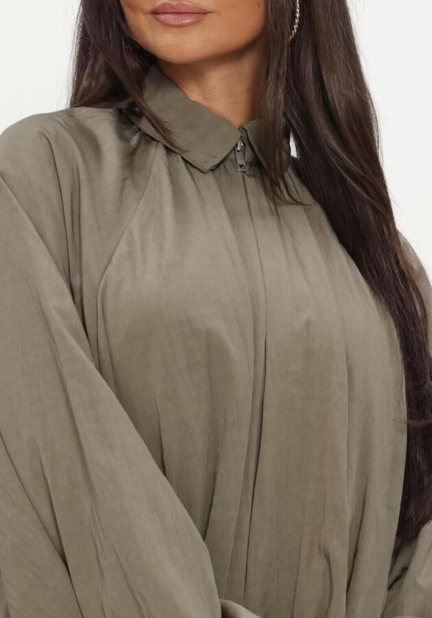 CATWALK JUNKIE Dames Blouses Draped Blouse Groen - Foto 4