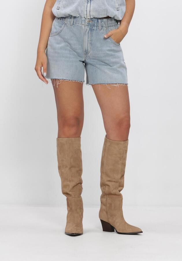 CATWALK JUNKIE Dames Broeken Denim Short With Elastic Waistband Lichtblauw