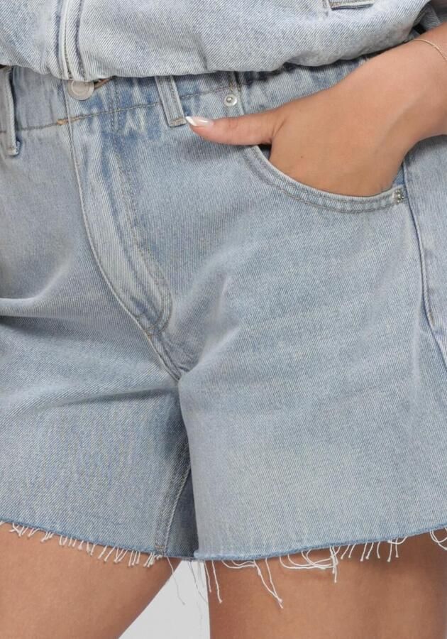 CATWALK JUNKIE Dames Broeken Denim Short With Elastic Waistband Lichtblauw - Foto 4