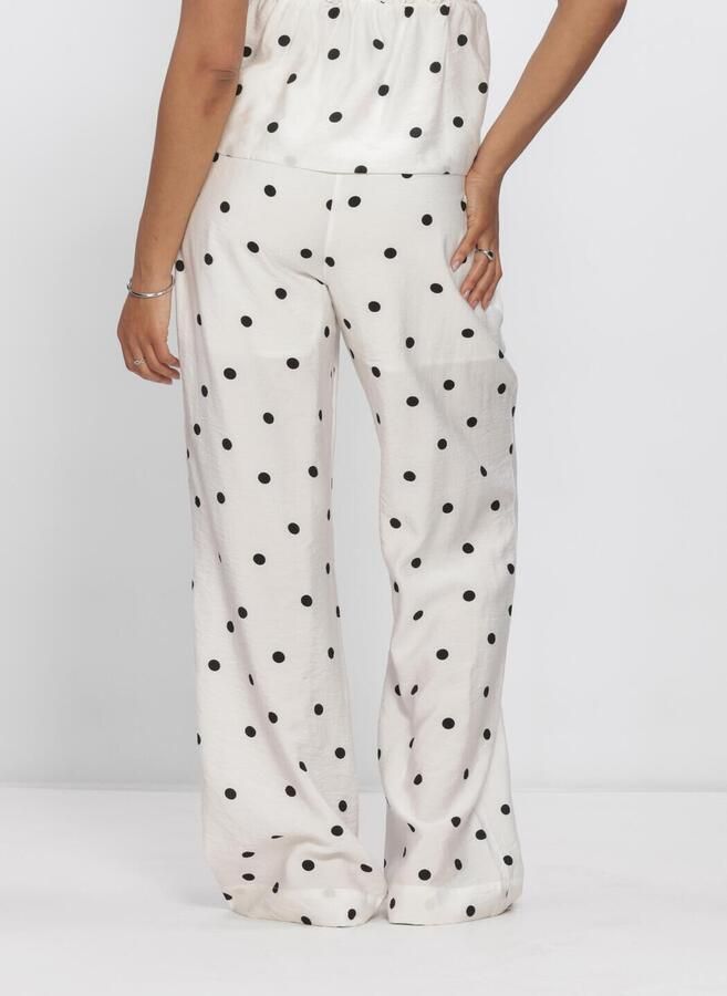 CATWALK JUNKIE Dames Broeken Dotted Pull On Trousers Wit - Foto 2