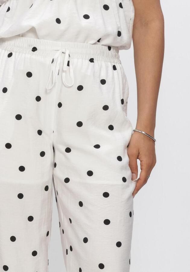 CATWALK JUNKIE Dames Broeken Dotted Pull On Trousers Wit - Foto 3