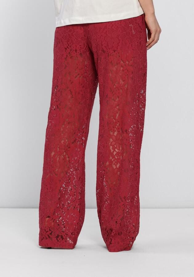 CATWALK JUNKIE Dames Broeken Pull On Lace Trousers Bordeaux - Foto 2