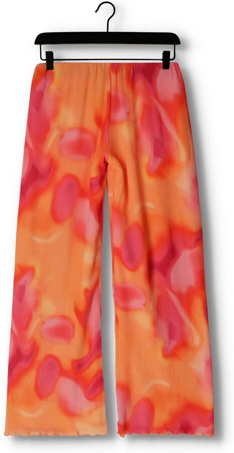 Catwalk Junkie high waist loose fit pantalon Lucid met all over print oranje roze - Foto 2