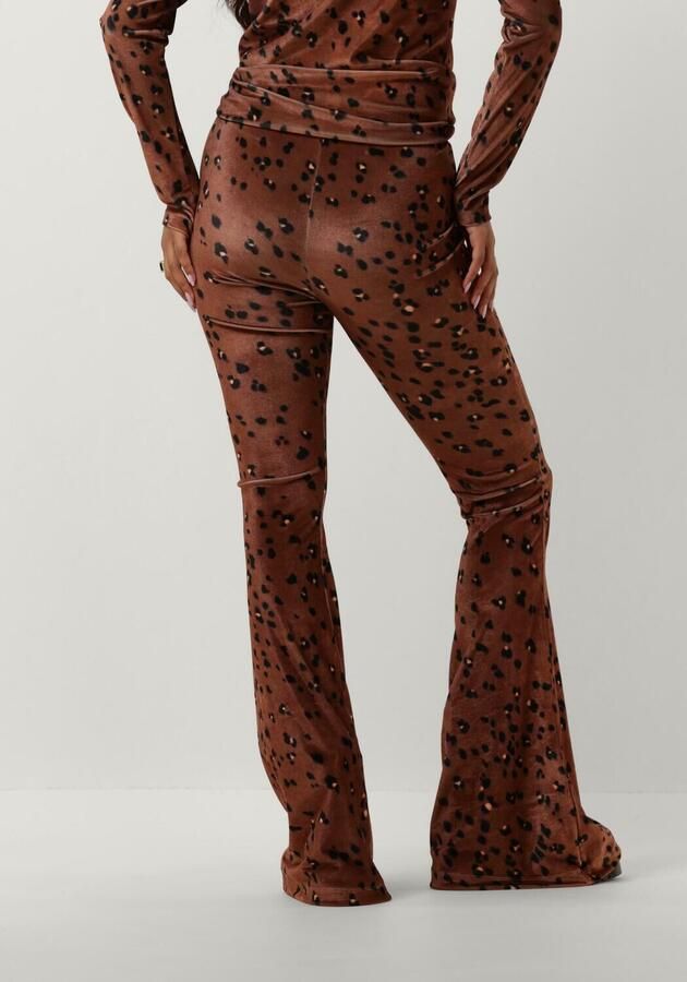 Catwalk Junkie Flared Bruine Broek Megan Brown Dames