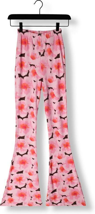 Catwalk Junkie gebloemde high waist flared broek TR PEONY roze - Foto 2