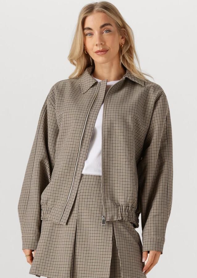 CATWALK JUNKIE Dames Jassen Check Bomber Beige - Foto 4