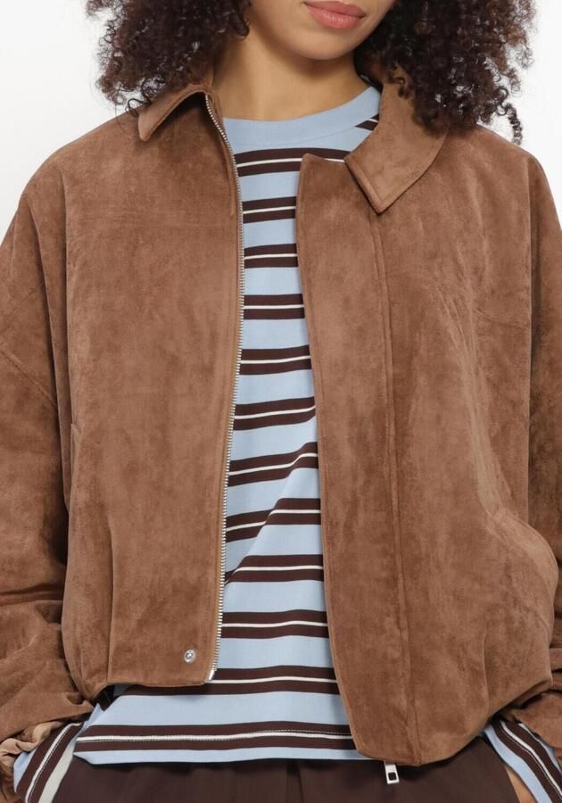 CATWALK JUNKIE Dames Jassen Faux Suede Jacket Bruin - Foto 4