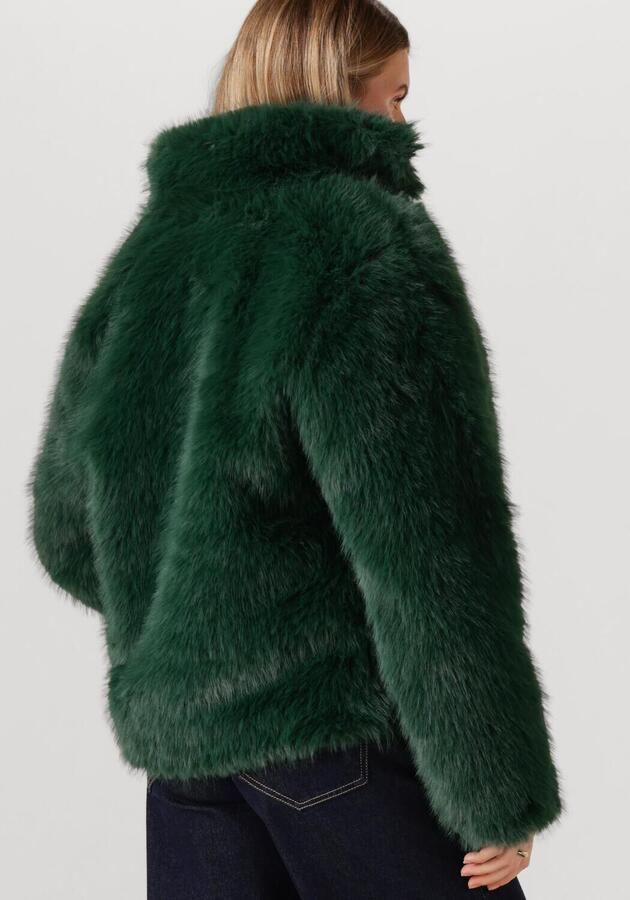 CATWALK JUNKIE Dames Jassen Fur Jacket Groen - Foto 2