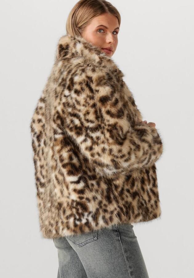 CATWALK JUNKIE Dames Jassen Leopard Fur Jacket Beige - Foto 2