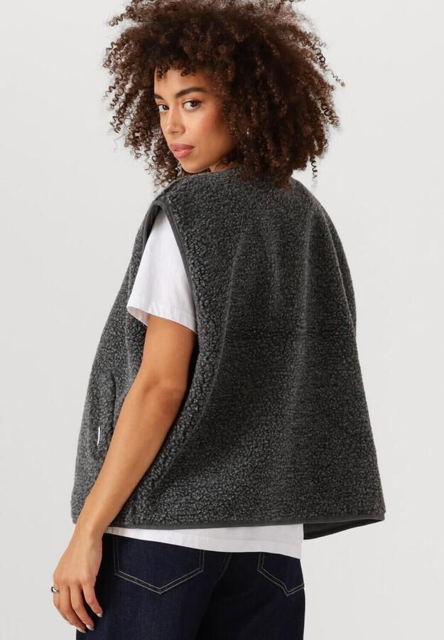 CATWALK JUNKIE Dames Jassen Teddy Bodywarmer Donkergrijs - Foto 3