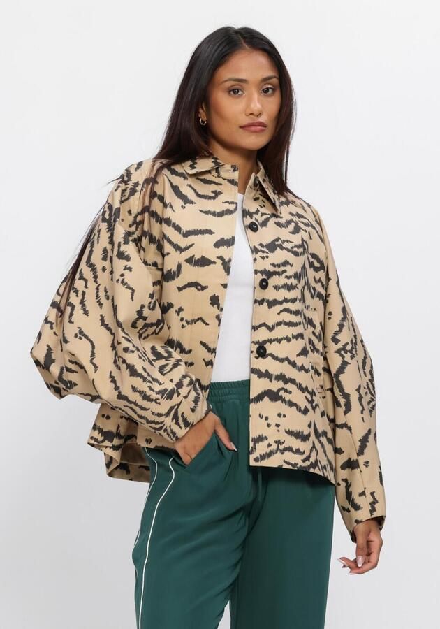 CATWALK JUNKIE Dames Jassen Tiger Cape Jacket Beige