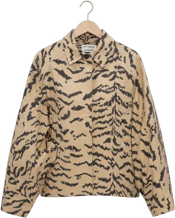 CATWALK JUNKIE Dames Jassen Tiger Cape Jacket Beige - Foto 2
