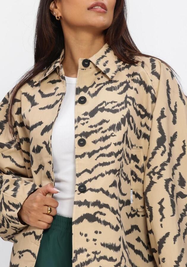 CATWALK JUNKIE Dames Jassen Tiger Cape Jacket Beige - Foto 4