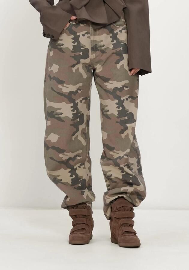 CATWALK JUNKIE Dames Jeans Camo Super Barrel Fit Jeans Multi