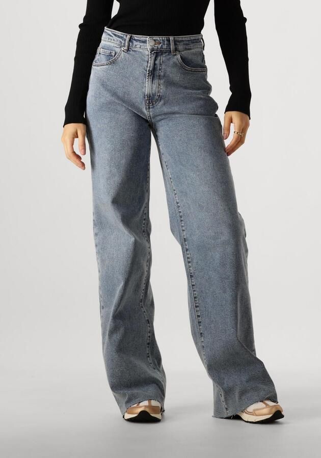 Catwalk Junkie Donkerblauwe Loose Fit Wide Jeans Blue Dames - Foto 4