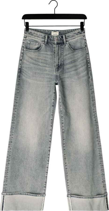 CATWALK JUNKIE Dames Jeans Loose Fit Jeans With Fold Lichtblauw - Foto 4