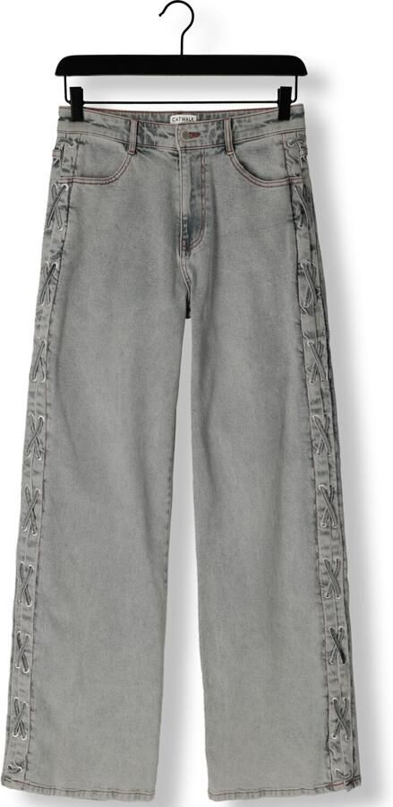 CATWALK JUNKIE Dames Jeans Loose Fit Jeans With Lace Detail Lichtblauw - Foto 3