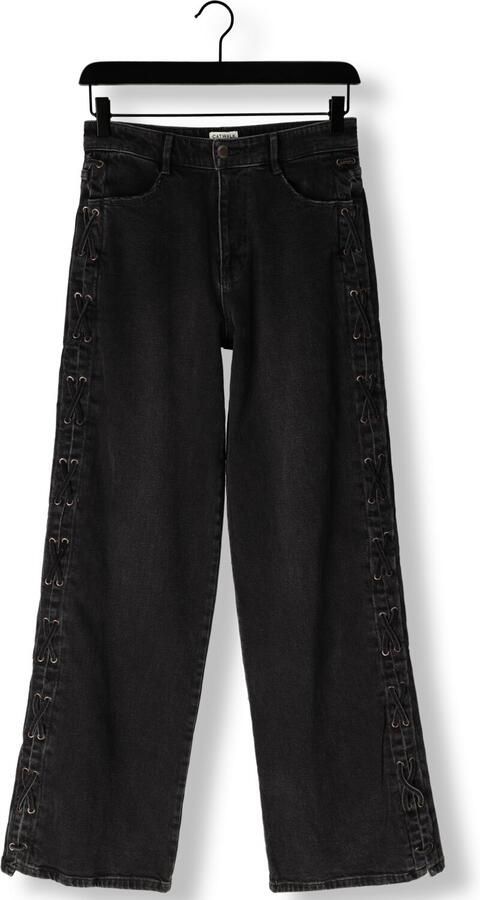 CATWALK JUNKIE Dames Jeans Loose Fit Jeans With Lace Detail Zwart - Foto 2