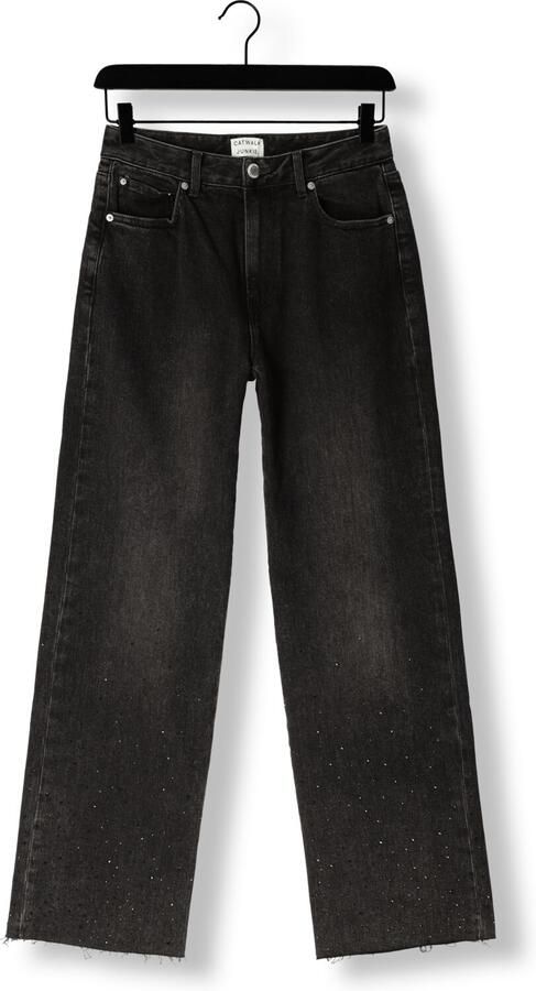 CATWALK JUNKIE Dames Jeans Loose Fit Jeans With Metallic Strass Zwart - Foto 2