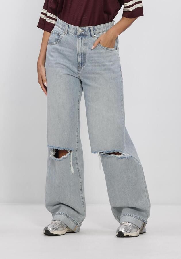 CATWALK JUNKIE Dames Jeans Super Loose Fit Jeans Damaged Lichtblauw