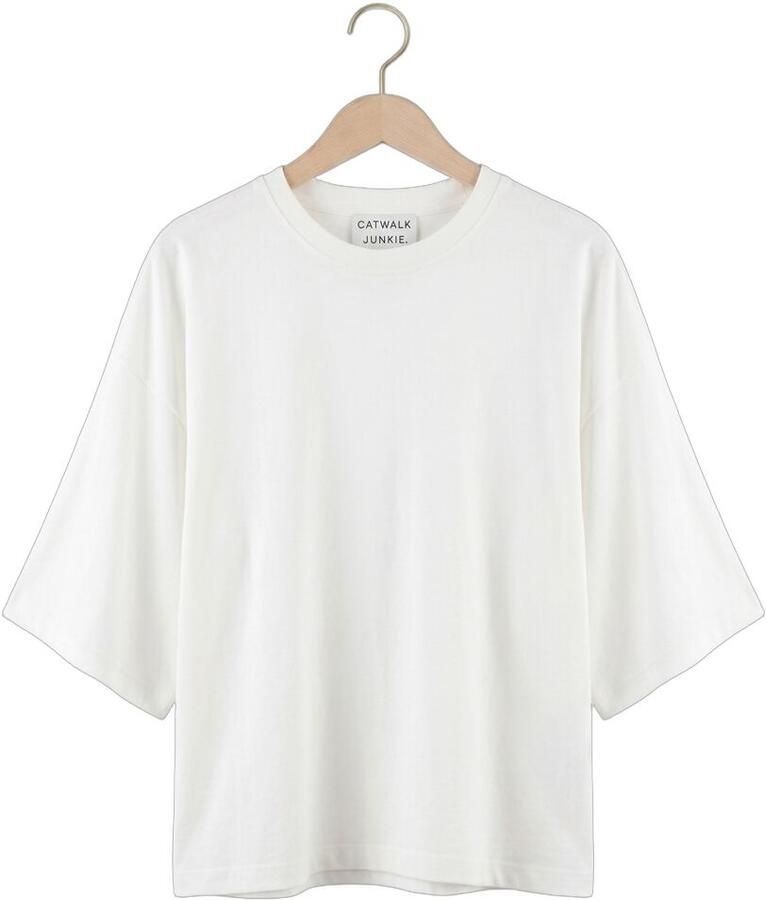 CATWALK JUNKIE Dames Tops & T-shirts Batsleeve Tshirt Wit - Foto 2