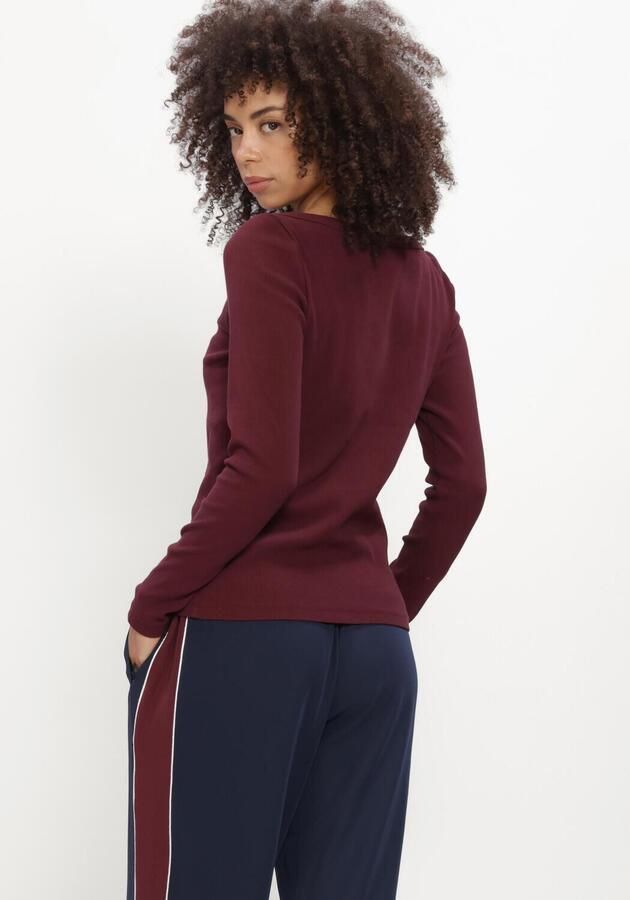 CATWALK JUNKIE Dames Tops & T-shirts Boatneck Rib Long Sleeve Bordeaux - Foto 2