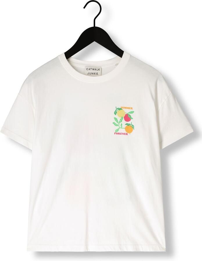 CATWALK JUNKIE Dames Tops & T-shirts Graphic Tshirt Wit