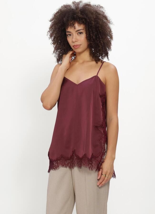 CATWALK JUNKIE Dames Tops & T-shirts Lace Spaghetti Top Bordeaux