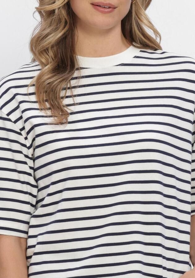 CATWALK JUNKIE Dames Tops & T-shirts Loose Fit Striped Tshirt Wit - Foto 4