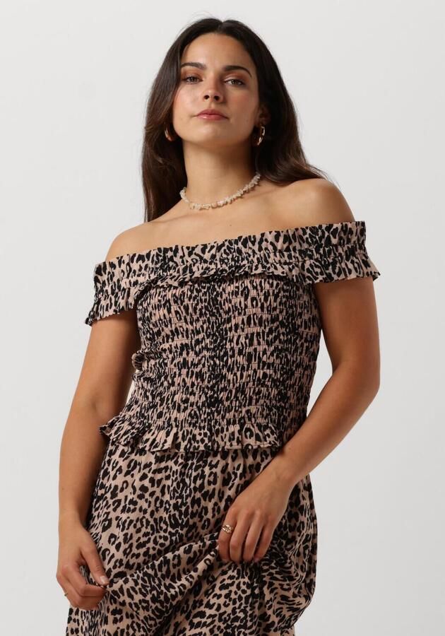 CATWALK JUNKIE Dames Tops & T-shirts Off-shoulder Smock Top Bruin - Foto 4