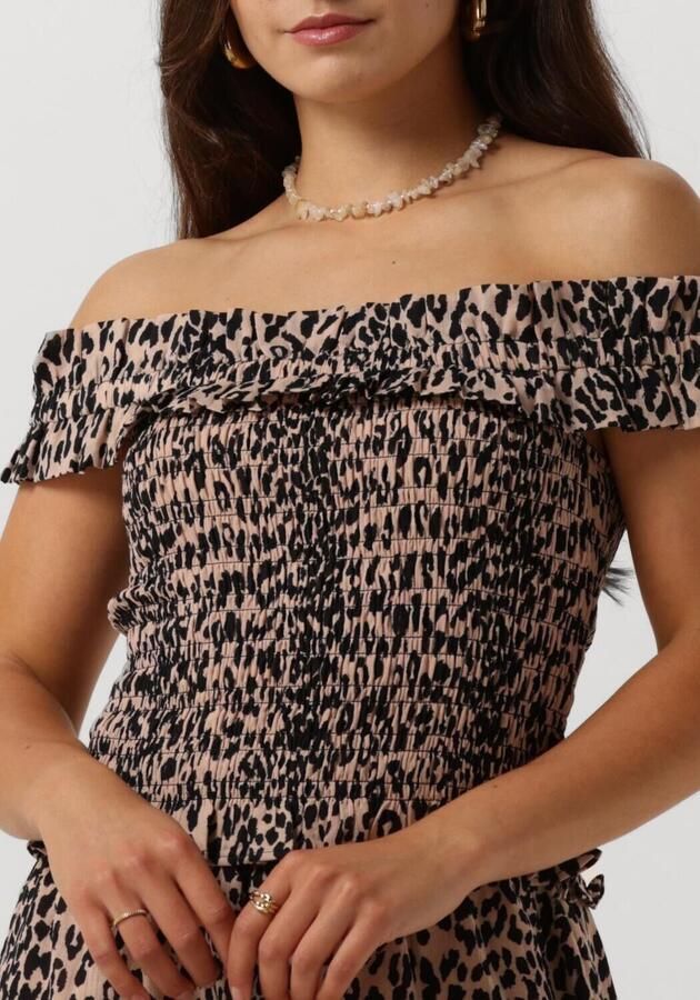 CATWALK JUNKIE Dames Tops & T-shirts Off-shoulder Smock Top Bruin - Foto 3