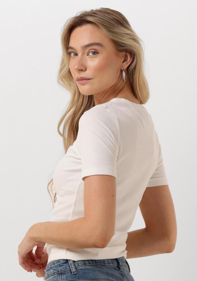 CATWALK JUNKIE Dames Tops & T-shirts Ribbed Tee Wit - Foto 4