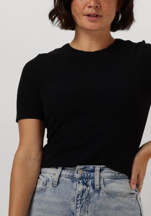 CATWALK JUNKIE Dames Tops & T-shirts Ribbed Tee Zwart - Foto 3