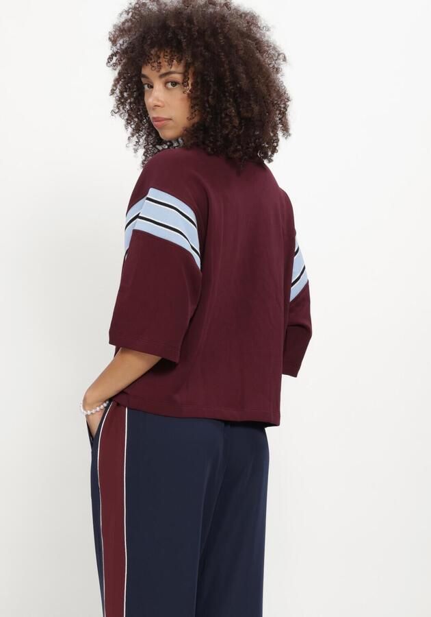 CATWALK JUNKIE Dames Tops & T-shirts Sporty Graphic Short Sleeve Sweater Bordeaux - Foto 3