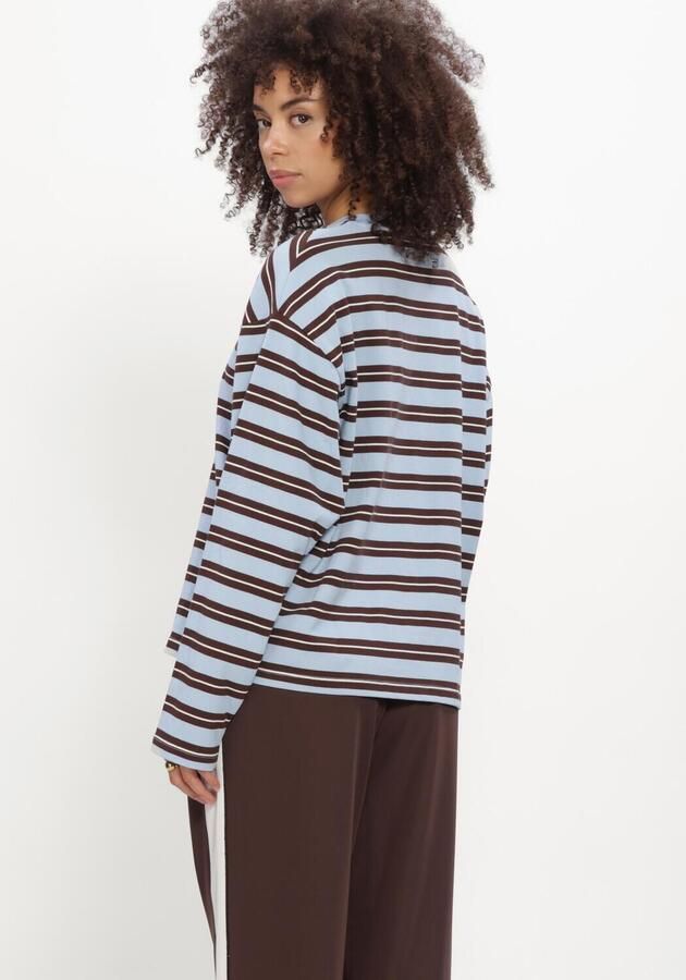 CATWALK JUNKIE Dames Tops & T-shirts Striped Long Sleeve Lichtblauw - Foto 2