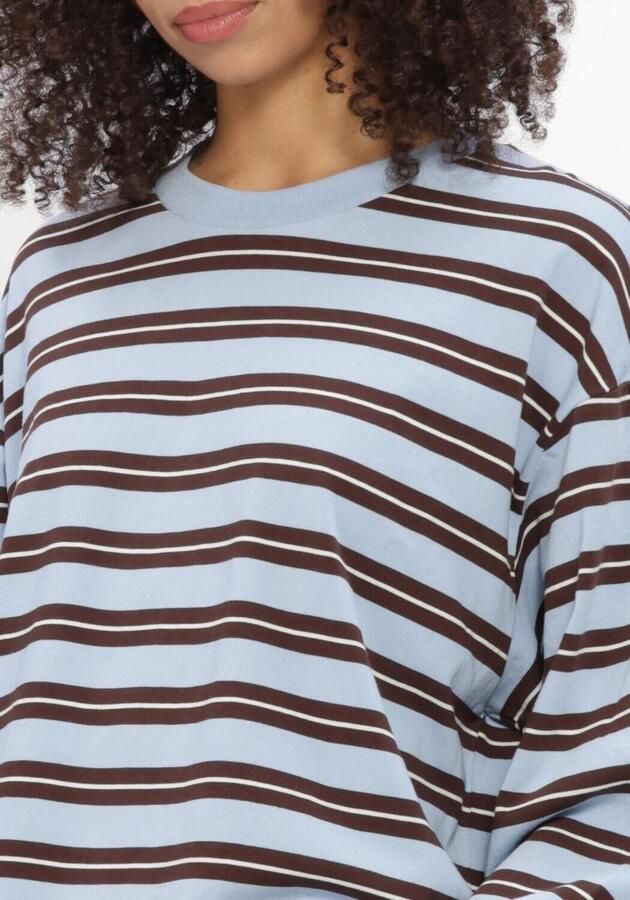 CATWALK JUNKIE Dames Tops & T-shirts Striped Long Sleeve Lichtblauw - Foto 3