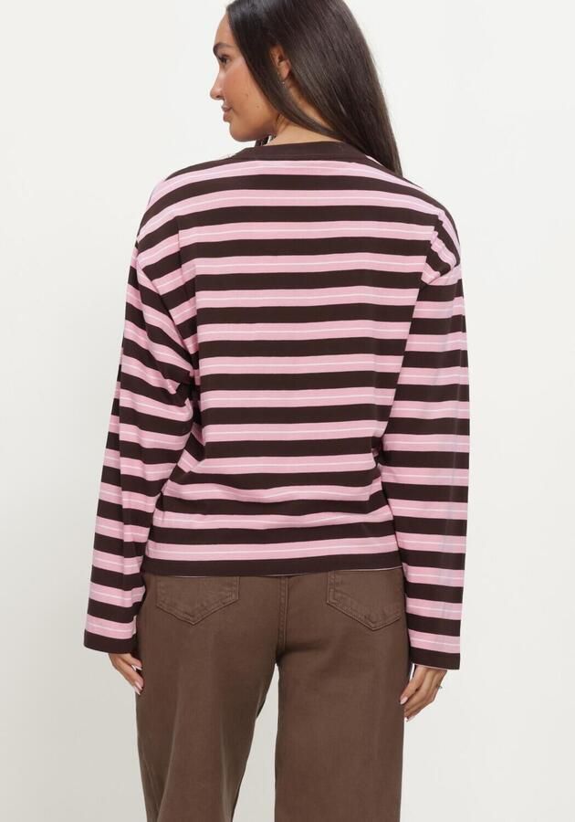 CATWALK JUNKIE Dames Tops & T-shirts Striped Long Sleeve Roze - Foto 3