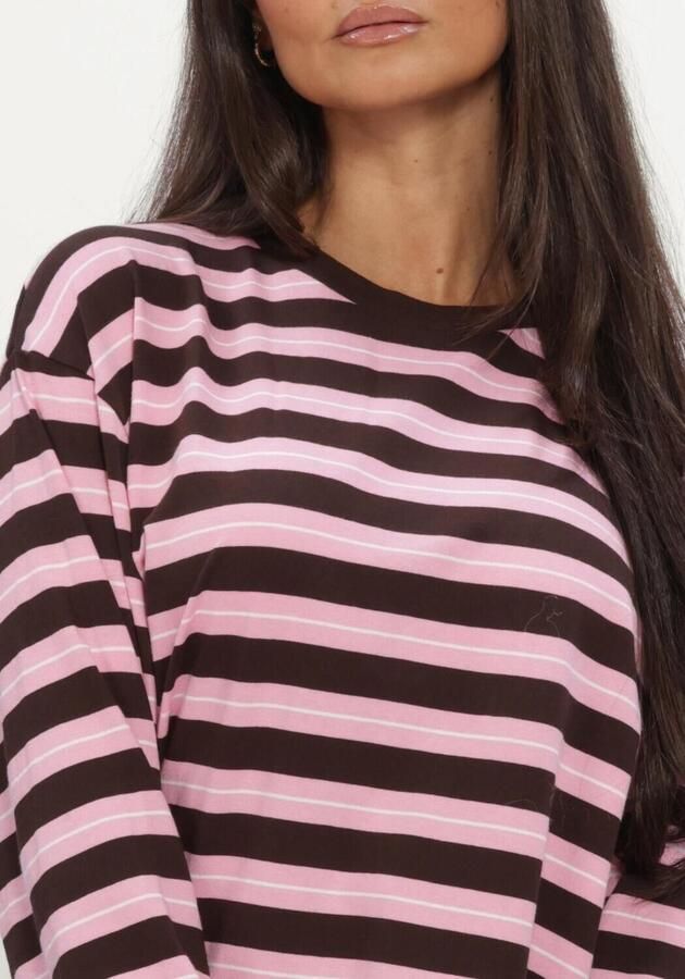 CATWALK JUNKIE Dames Tops & T-shirts Striped Long Sleeve Roze - Foto 4