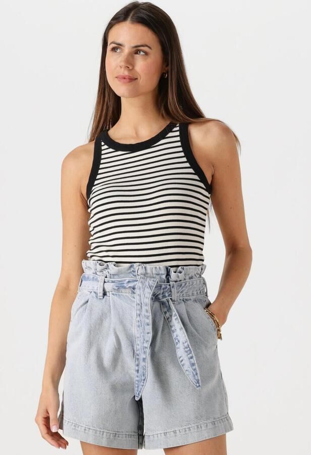 CATWALK JUNKIE Dames Tops & T-shirts Striped Ribbed Singlet Wit - Foto 4