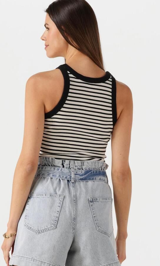 CATWALK JUNKIE Dames Tops & T-shirts Striped Ribbed Singlet Wit - Foto 3