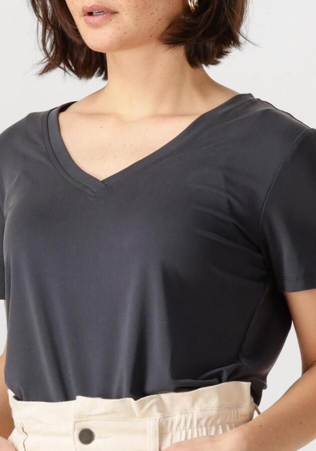 CATWALK JUNKIE Dames Tops & T-shirts Tshirt With Vneck Grijs - Foto 3