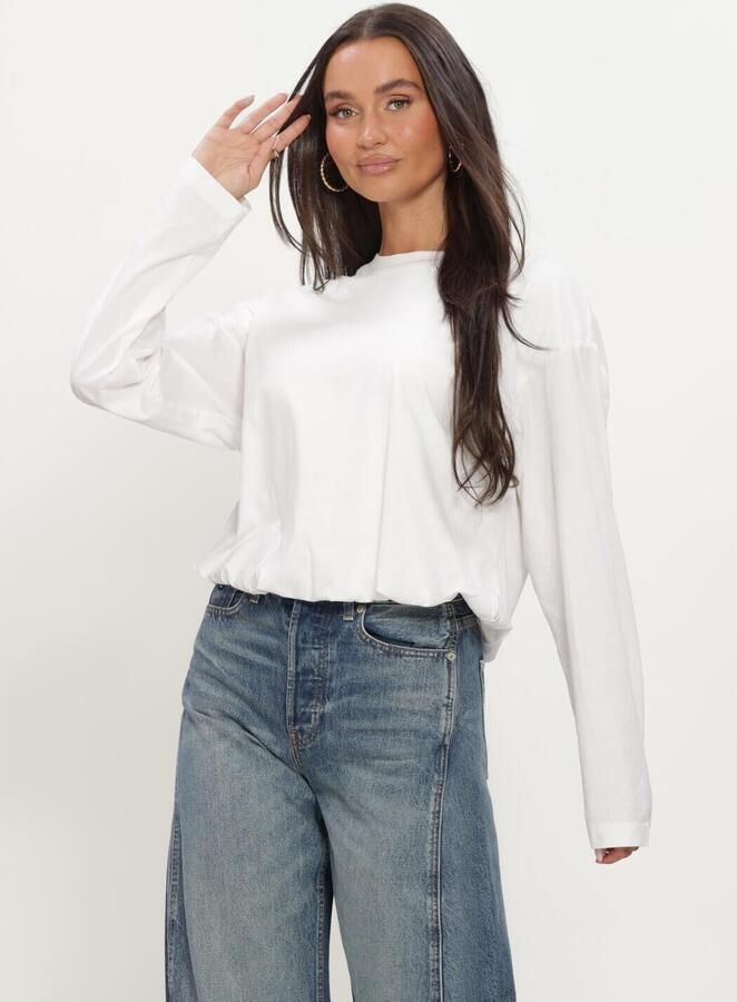 CATWALK JUNKIE Dames Tops & T-shirts Tuck In Long Sleeve (noos) Wit
