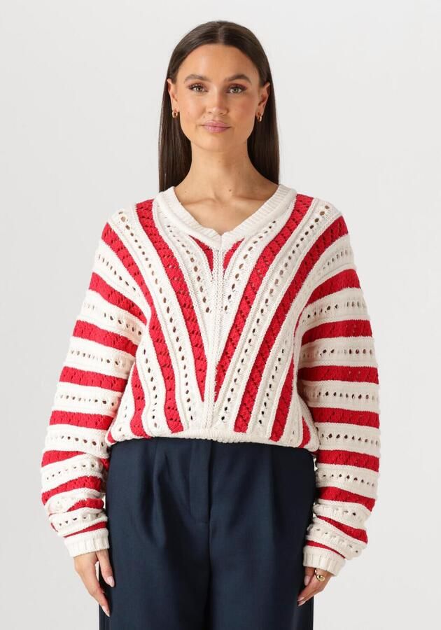 CATWALK JUNKIE Dames Truien & Vesten Ajour Knit Rood - Foto 4